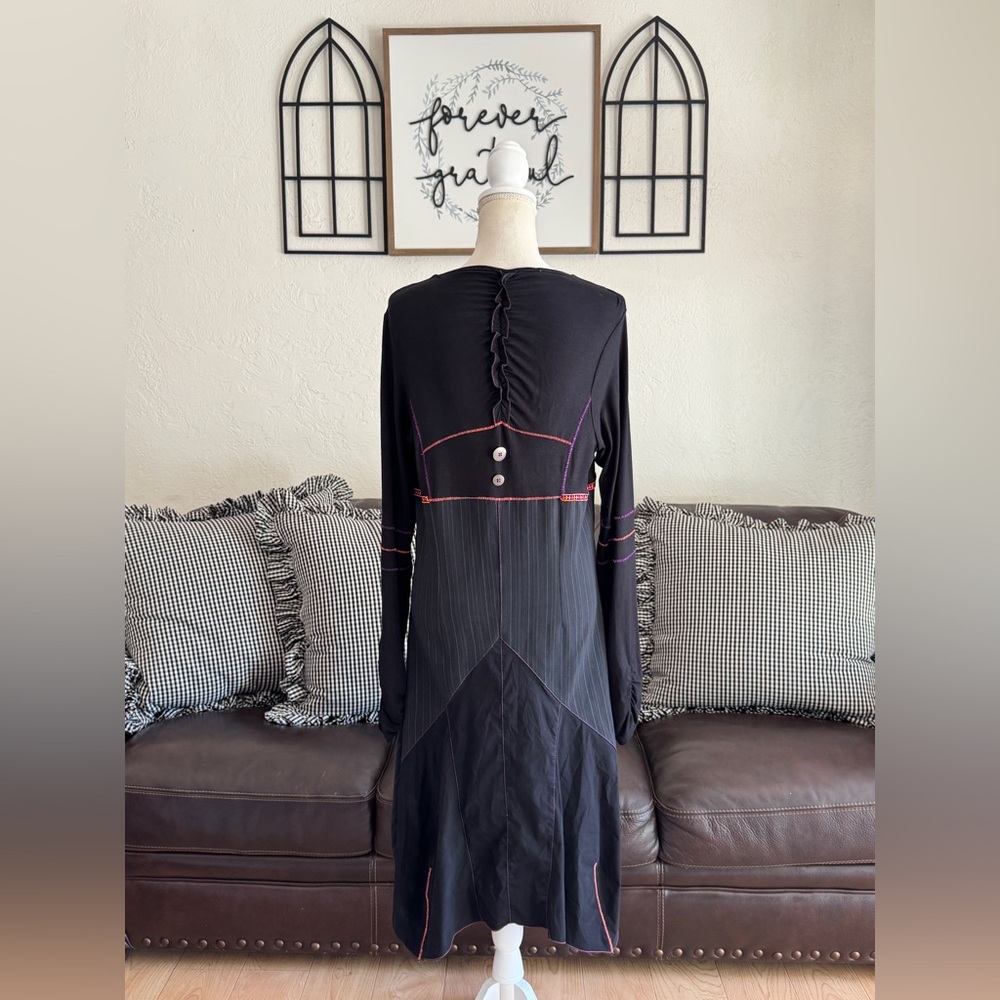 Rare LA MODE EST A VOUS Lagenlook Dress Size EU 46 Retro IndieSleeze Vintage - Picture 3 of 14